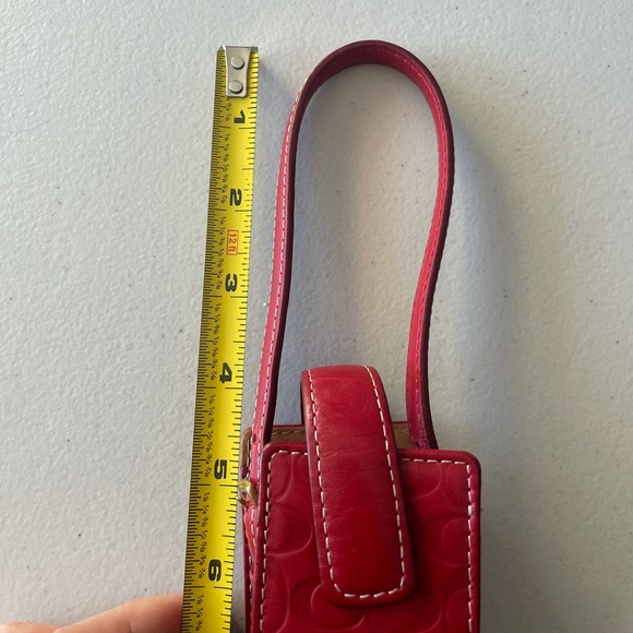 Vintage Coach Leather Accessory Holder with Buckle Strap - Picture 8 of 11